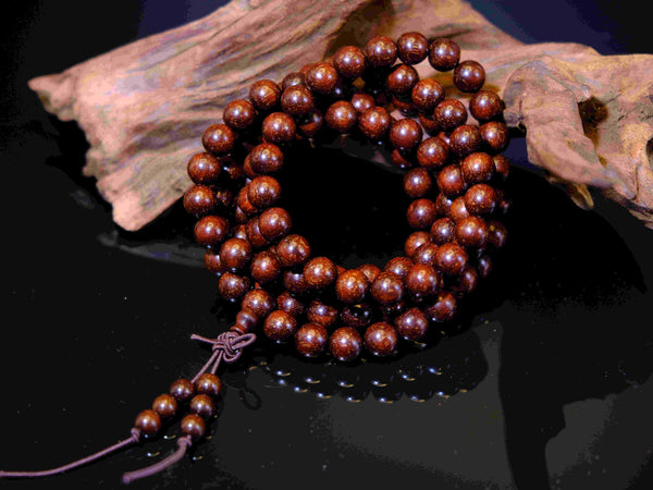 Alleviate Stress and Anxiety - Tranquil Harmony 108-Bead Rosewood Bracelet